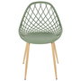 Home Deco Factory Silla Exterior Verde Málaga 57x51,2 cm h.80,2 cm