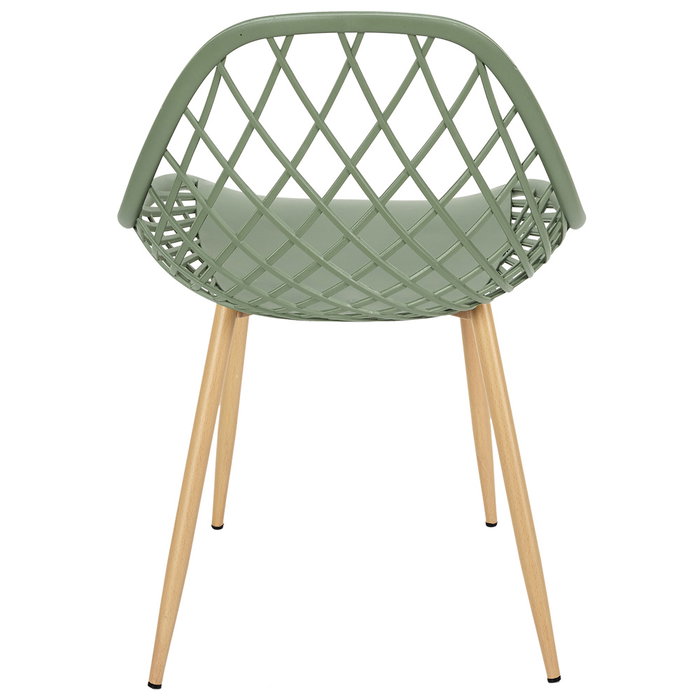 Home Deco Factory Silla Exterior Verde Málaga 57x51,2 cm h.80,2 cm