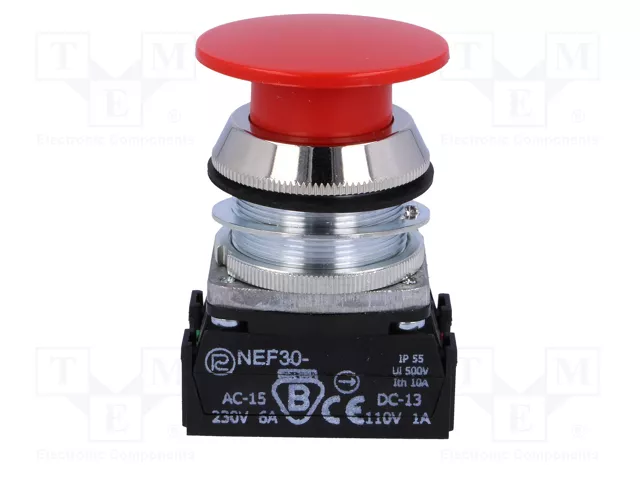 PROMET Interruptor de presión NEF30-DCXY rojo NC + NA PROMET Interruptor de presión NEF30-DCXY rojo NC + NA
