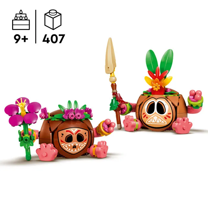 Lego 43293 Disney Moana Kakamora - Juguete de construcción para niñas y niños de 9 años en adelante