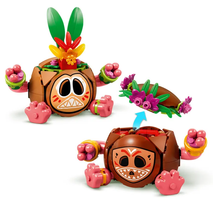 Lego 43293 Disney Moana Kakamora - Juguete de construcción para niñas y niños de 9 años en adelante