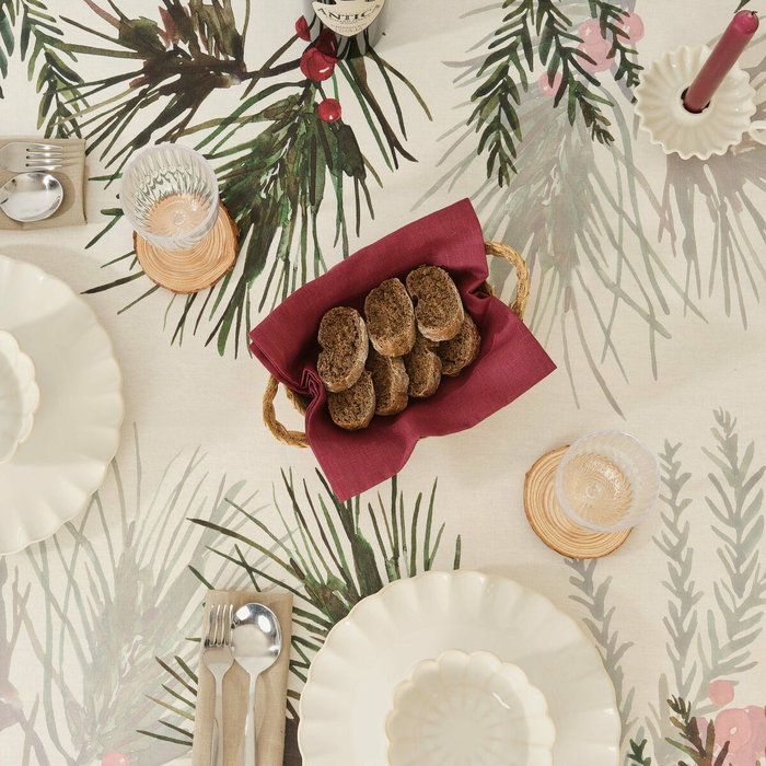 Mantel resinado antimanchas Belum Christmas Flowers 100 x 140 cm Mantel resinado antimanchas Belum Christmas Flowers 100 x 140 cm