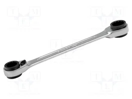 BAHCO Llave de anillo bilateral con trinquete 12mm, 15mm