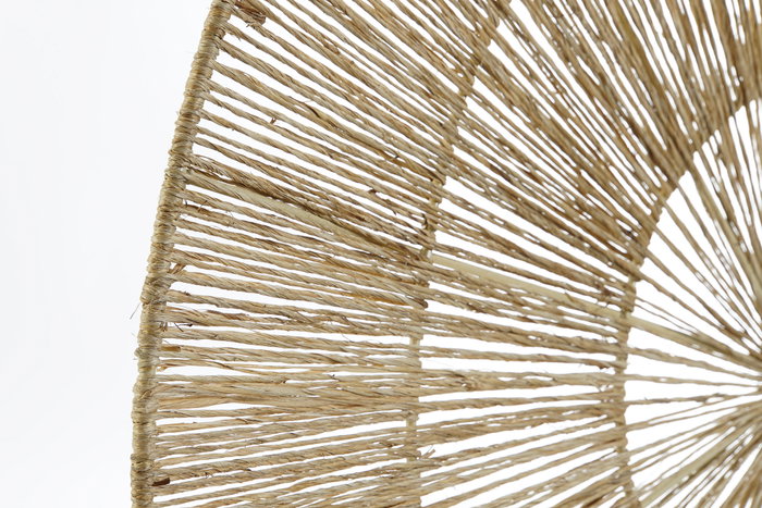 DKD Home Decor Decoración de pared de yute y metal Natural 60x60 cm