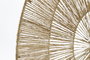 DKD Home Decor Decoración de pared de yute y metal Natural 60x60 cm