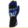 Sparco S00255606BXVF Guantes de Karting Rush 2020 para niños Talla 06 Azul-Verde con palma de silicona y piel sintética