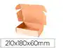Q-connect Caja Automontable E-commerce Cartón Reciclado Kraft 210x180x60 mm
