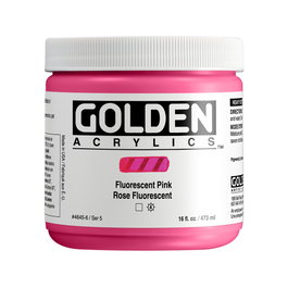 Golden Heavy Body Acrílico Rosa Fluorescente 946 ml