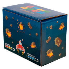 PUCKATOR Taza asa 3D Mando Videojuego Pixel Game Over Cerámica 11x14,5x8,5cm