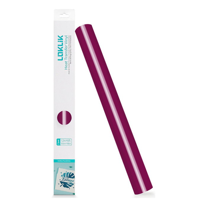 LOKLiK Europe LOKLiK Plotterfolie Basic - Rosenrot - 30,5 x 180 cm