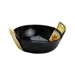 Garcima Sartén Honda La Ideal Diámetro 36 cm (4 Unidades) Paella Valenciana Esmaltada Vitrificada Antiácida Capacidad 7.4 L Apta Inducción Horno