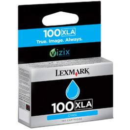 Lexmark Cartucho de Tinta Cian Nº100 XLA Vizix 14N1093 Alto Rendimiento (XL)