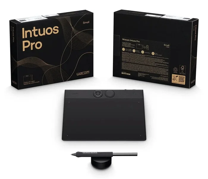 Wacom Intuos Pro Small (2025) Negro, Área de 187 x 105 mm