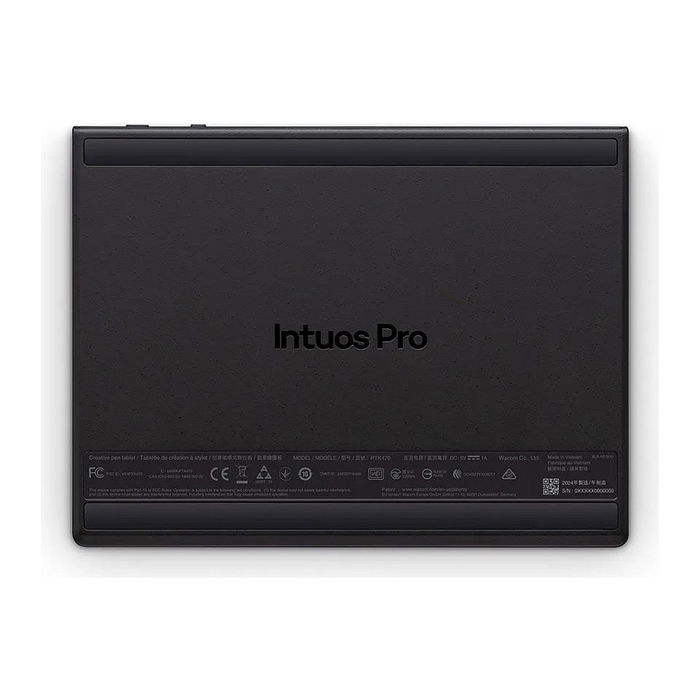 Wacom Intuos PRO PEN TABLET SMALL Tableta Gráfica Profesional 187 x 105 mm USB/Bluetooth Pluma 8192 Niveles de Presión Color Negro