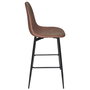 Home Deco Factory Taburete Bar Industriel Marrón 46x53.5 cm; h.106 cm; Altura Asiento: 70 cm