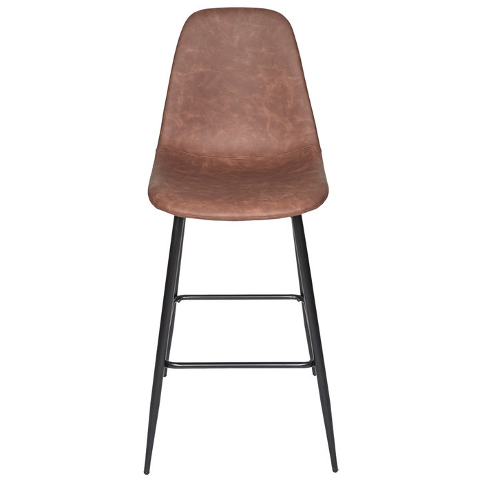 Home Deco Factory Taburete Bar Industriel Marrón 46x53.5 cm; h.106 cm; Altura Asiento: 70 cm
