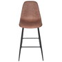 Home Deco Factory Taburete Bar Industriel Marrón 46x53.5 cm; h.106 cm; Altura Asiento: 70 cm