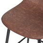 Home Deco Factory Taburete Bar Industriel Marrón 46x53.5 cm; h.106 cm; Altura Asiento: 70 cm