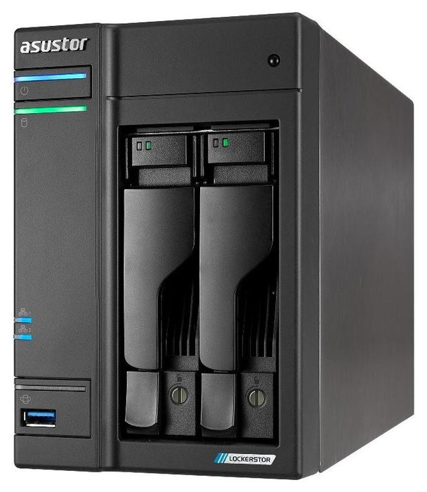 Asustor LOCKERSTOR 2 Gen2 AS6702T con Intel Celeron N5105, 4 GB RAM y 2 bahías