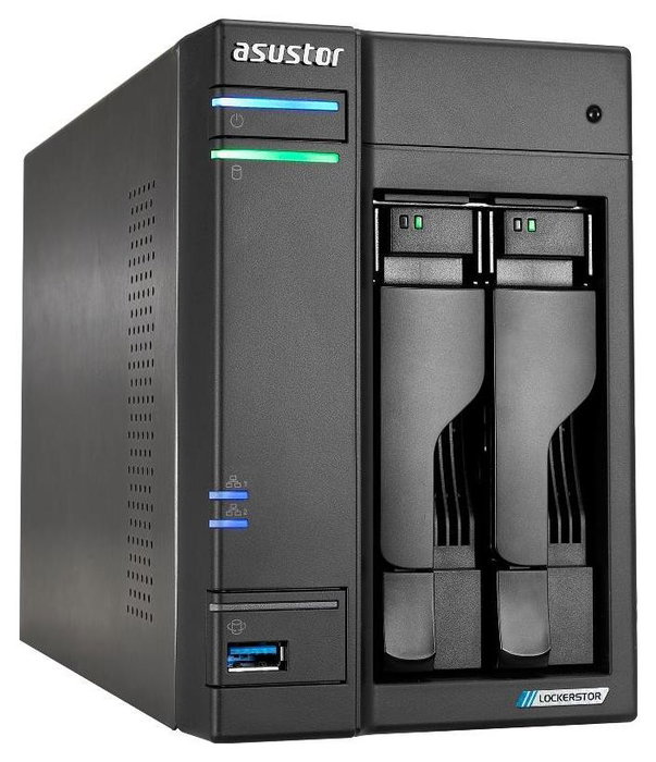 Asustor LOCKERSTOR 2 Gen2 AS6702T con Intel Celeron N5105, 4 GB RAM y 2 bahías