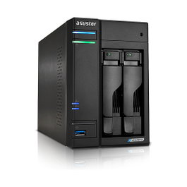 Asustor LOCKERSTOR 2 Gen2 NAS AS6702T, Intel Celeron N5105, 4GB DDR4, 2-Bay, 4 Ranuras M.2, Gigabit y 2.5GbE, Escritorio