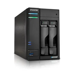 Asustor LOCKERSTOR 2 Gen2 NAS AS6702T, 2 Bahías, Intel Celeron N5105 Quad Core 2.0 GHz, 4 GB DDR4, 2x2.5GbE, 4x M.2 NVMe, HDMI 2.0b, ADM, Negro