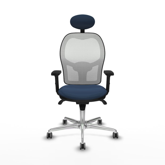 PIQUERAS Y CRESPO Silla de oficina Jorquera Azul marino y Blanco