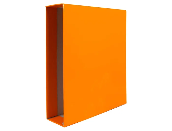 Liderpapel Archivador de Cartón Lomo 75mm DIN A4 Naranja