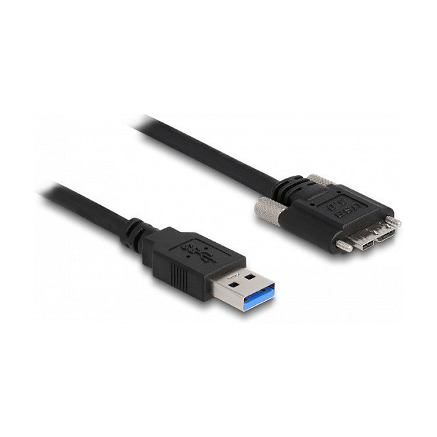 DeLOCK Cable USB 3.0 Tipo A a Micro-B con tornillos 3 m