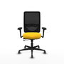 PIQUERAS Y CRESPO Silla de oficina Zulema con mecanismo Sincro/Traslack, Amarillo y Negro