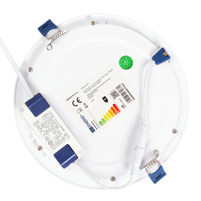 Placa LED Circular 18W 1790Lm Driver Lifud Flicker Free IP20 30000H [WR-AYRR-18-CW]