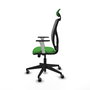 PIQUERAS Y CRESPO Silla de oficina Motilla con mecanismo Sincro/Traslack Verde y Gris