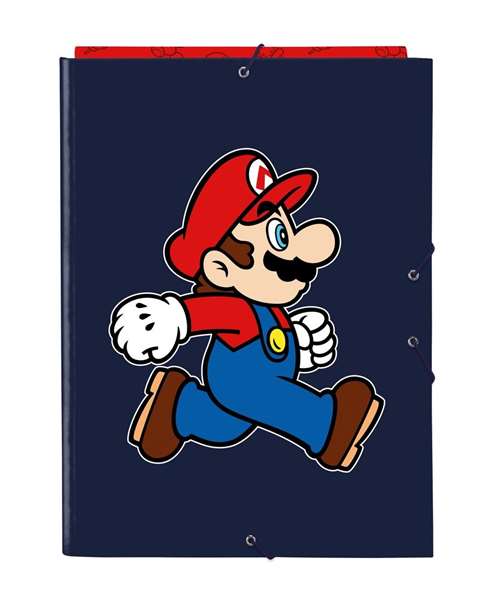 Safta Carpeta Folio 3 Solapas Super Mario "Trick" 26x33,5x2,5cm Safta Carpeta Folio 3 Solapas Super Mario "Trick" 26x33,5x2,5cm
