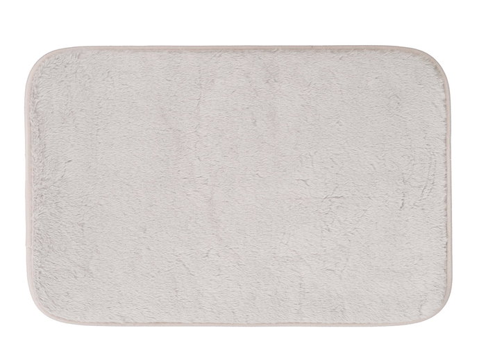 Berilo Alfombra Baño Viscoelástica Gris Claro PVC 60 x 40 x 1 cm (Set de 12)