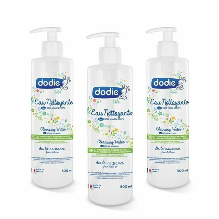 Dodie Lote de 3 aguas limpiadoras 500ml Dodie Lote de 3 aguas limpiadoras 500ml