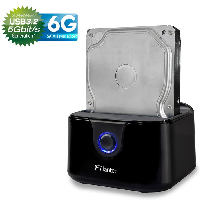 Fantec DS-X1U3-Glanz USB 3.2 Gen 1 Docking Station
