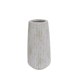 DKD Home Decor Jarrón Magnesia Blanco 28x28x53 cm