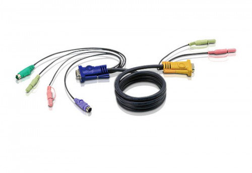 Aten Cable KVM PS/2 con Audio y SPHD 3 en 1 de 3 m Aten Cable KVM PS/2 con Audio y SPHD 3 en 1 de 3 m