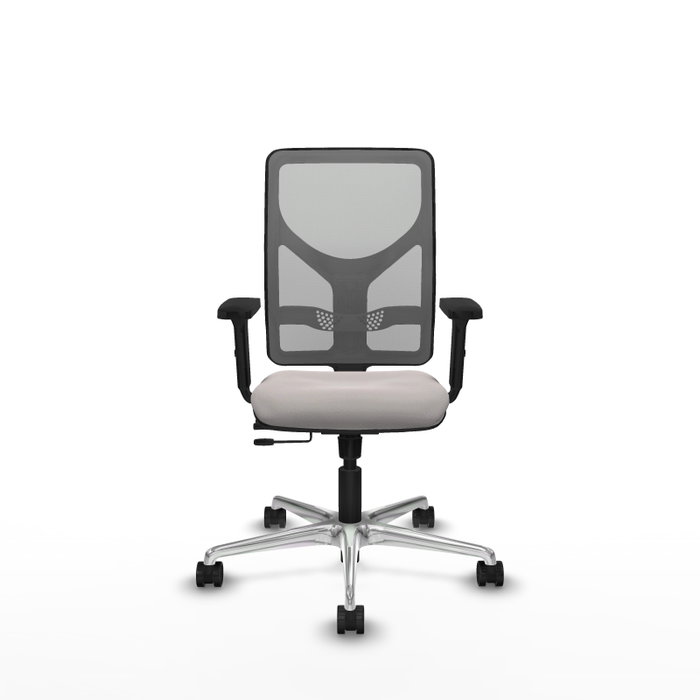 PIQUERAS Y CRESPO Silla de oficina Motilla Blanco y Gris PIQUERAS Y CRESPO Silla de oficina Motilla Blanco y Gris