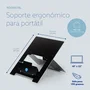 R-go tools R-go Riser Flexible Soporte de Ordenador Portátil Ajustable Negro