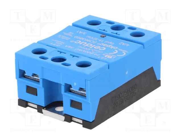CELDUC SO9 Relé de semiconductor monofásico 35A 24-600VAC CELDUC SO9 Relé de semiconductor monofásico 35A 24-600VAC