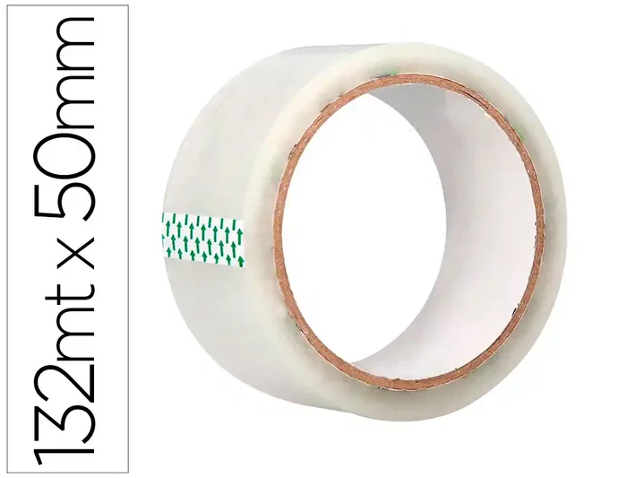 Q-Connect Cinta Adhesiva Polipropileno Transparente para Embalaje 132 m x 50 mm, Precinto de Alta Adherencia Q-Connect Cinta Adhesiva Polipropileno Transparente para Embalaje 132 m x 50 mm, Precinto de Alta Adherencia