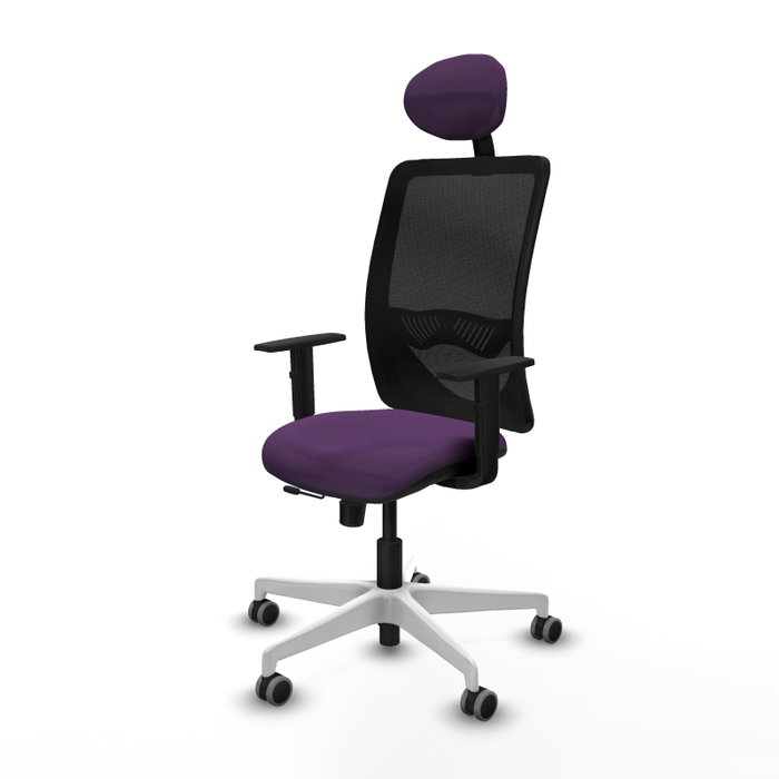PIQUERAS Y CRESPO Silla de oficina Zulema con mecanismo Sincro/Traslack, Morado y Negro PIQUERAS Y CRESPO Silla de oficina Zulema con mecanismo Sincro/Traslack, Morado y Negro
