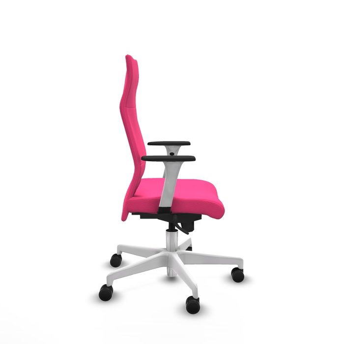PIQUERAS Y CRESPO Sillón Albacete con Mecanismo Sincro y Similpiel Rosa
