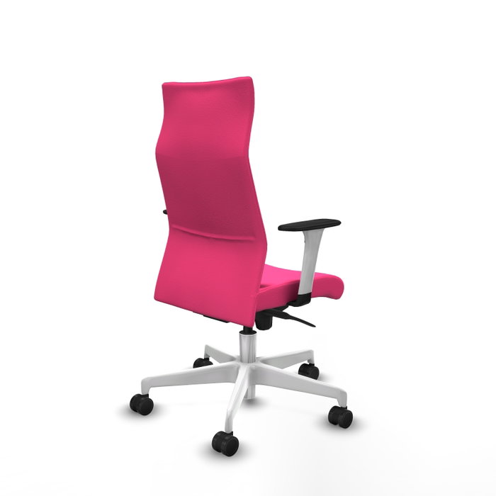PIQUERAS Y CRESPO Sillón Albacete con Mecanismo Sincro y Similpiel Rosa