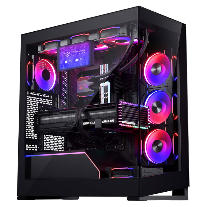 Phanteks Pantalla de alta resolución de 5,5 pulgadas para carcasas, negro