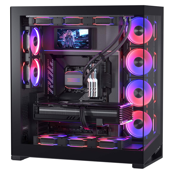 Phanteks Pantalla de alta resolución de 5,5 pulgadas para carcasas, negro