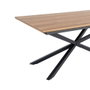 Mesa Extensible Natural Dm-Metal Salón 160 X 90 X 76 cm