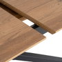 Mesa Extensible Natural Dm-Metal Salón 160 X 90 X 76 cm