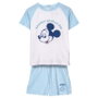 Pijama Corto Single Jersey Mickey Azul Claro 18 Meses